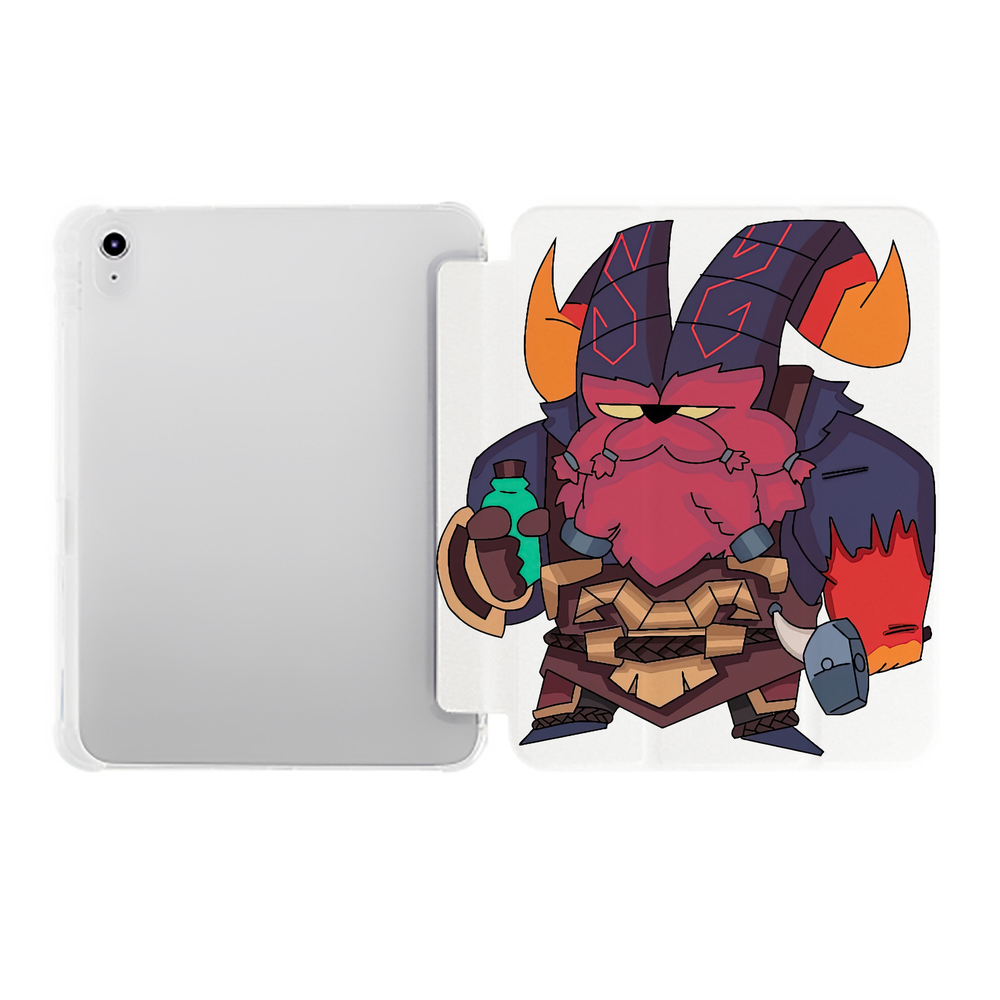 （画像用） リーグ・オブ・レジェンド League of Legends LOL IPad ケース ペン収納付き 三つ折りスタンド PUレザー×シリコン 対応機種9.5/10.5/10.9インチ